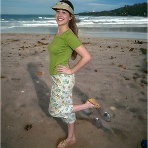 Liz Claiborne -Women’s Capris Clam-Diggers Cropped Pants -Perfect Print -Size 8